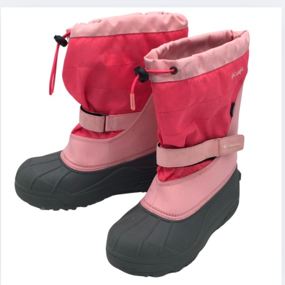 Columbia Shoes - Columbia Womens Pink Insulated Winter Waterproof Snow Boots Size 6